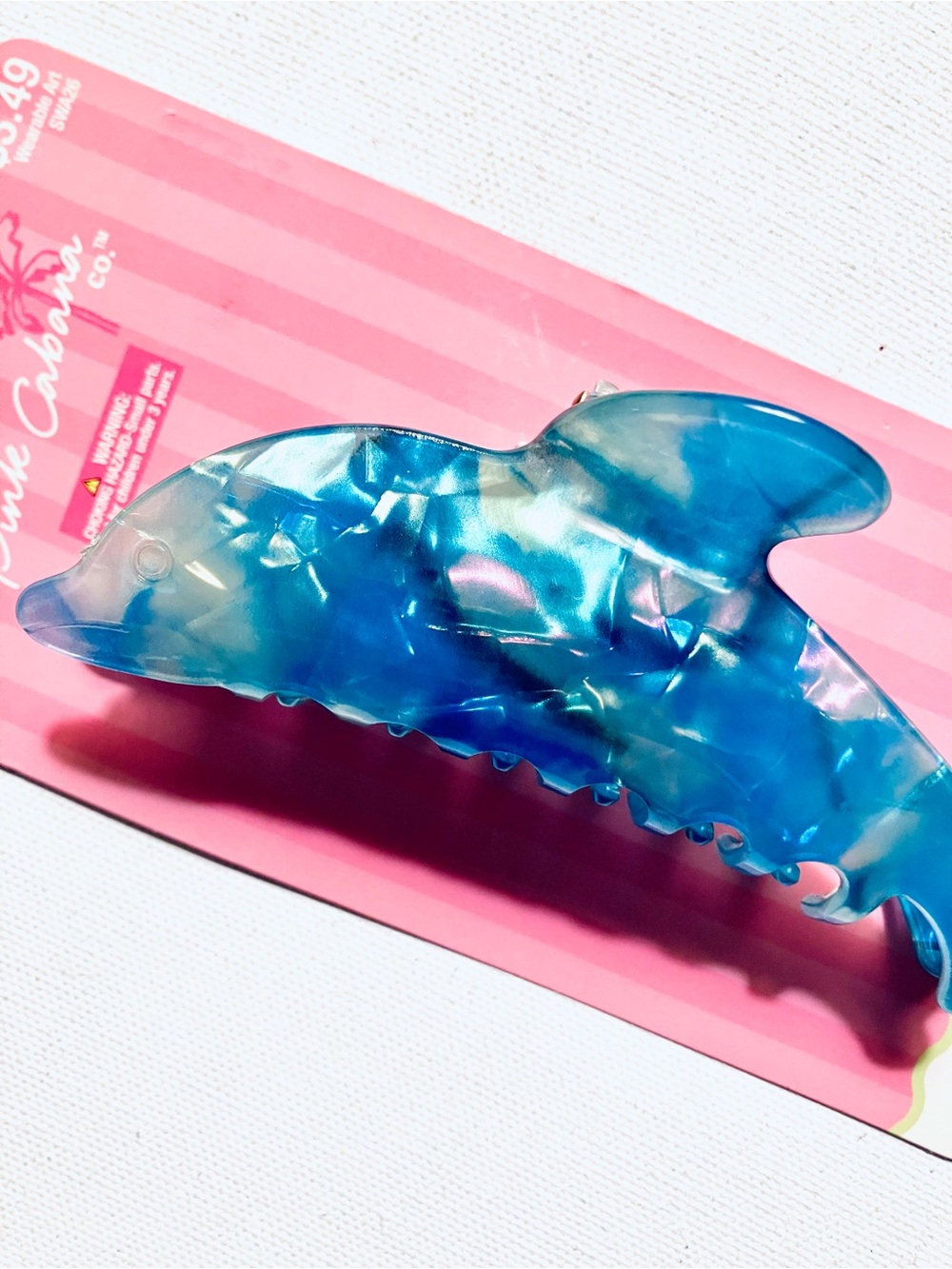 Iridescent Dolphin Hair Clip